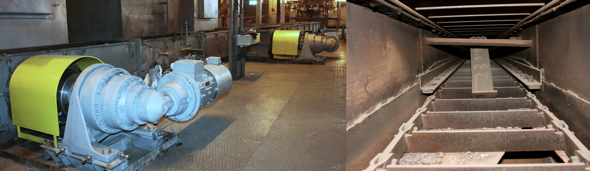 Řetězové podavače a dopravníky, vývoj, výroba, rekonstrukce a certifikace