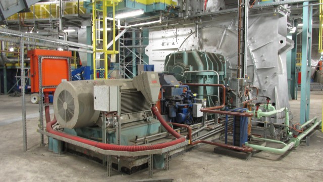 Výkon ventilátorového mlýnu regulovaný pomocí hydrospojky